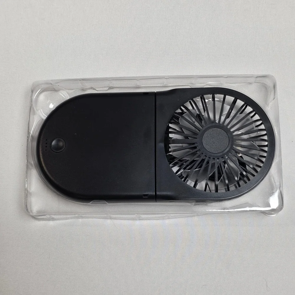 Digital Essentials 2-in-1 Power Bank Portable Fan Black 4000mAh PB-0022-BK